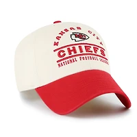 Men's '47  Natural Kansas City Chiefs Windham Clean Up Adjustable Hat