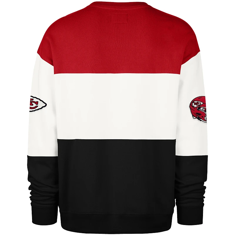 Men's '47 Red/Black Kansas City Chiefs Breeze Maximalist Sweatshirt