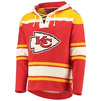 Chandail à capuchon en V encolure des Chiefs de Kansas City pour homme '47 rouge/or