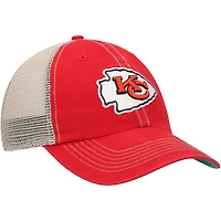 Casquette trucker '47 rouge/naturel Kansas City Chiefs Trawler Clean Up Snapback pour homme