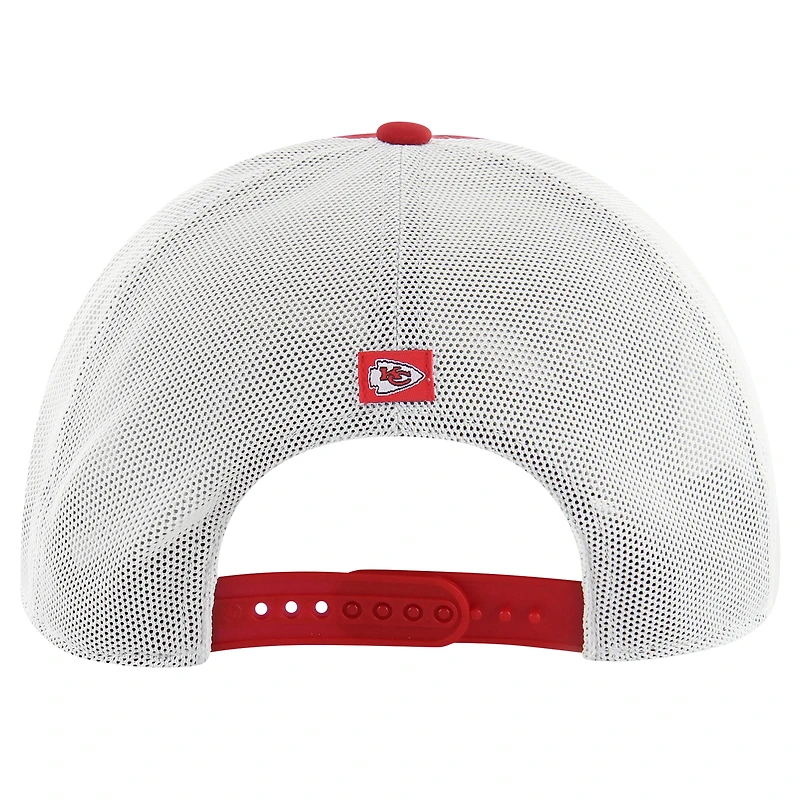 Men's '47 Red/White Kansas City Chiefs Downburst Relaxed Hitch Trucker Adjustable Hat