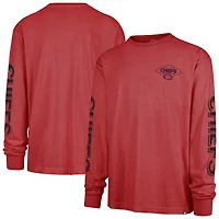 T-shirt à manches longues rouge « 47 » pour homme des Chiefs de Kansas City, Cairn Ravine Foundation