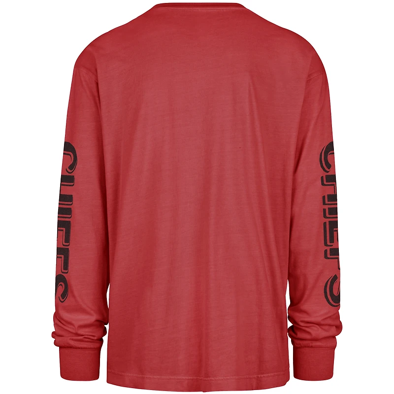 Men's '47 Red Kansas City Chiefs Cairn Ravine Foundation Long Sleeve T-Shirt