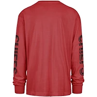 Men's '47 Red Kansas City Chiefs Cairn Ravine Foundation Long Sleeve T-Shirt