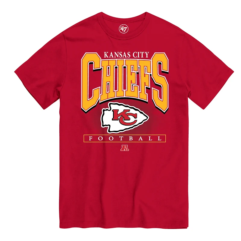 Men's '47 Red Kansas City Chiefs Hot Corner T-Shirt