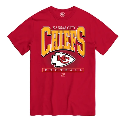 Men's '47  Red Kansas City Chiefs Hot Corner T-Shirt