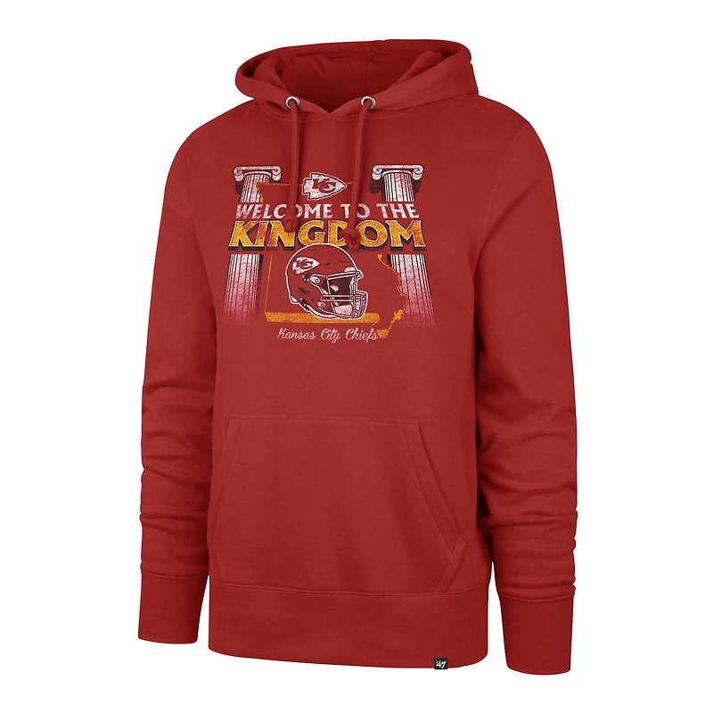 Men's '47  Red Kansas City Chiefs Regional Headline Pullover Hoodie