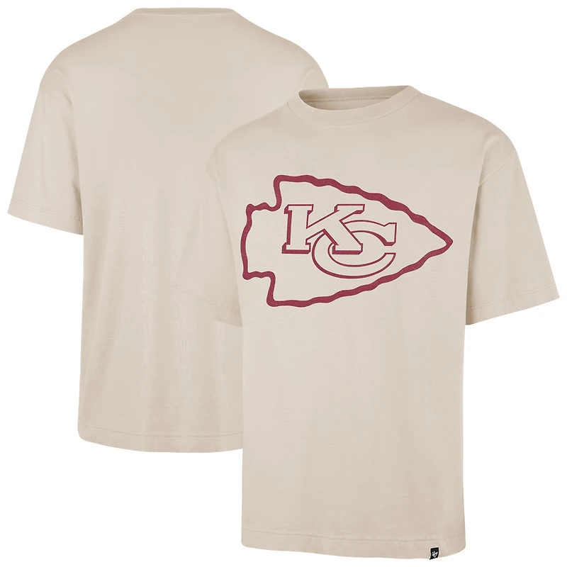 T-shirt beige « 47 » pour homme des Kansas City Chiefs, imprimé Bouldering, Ravine Foundation