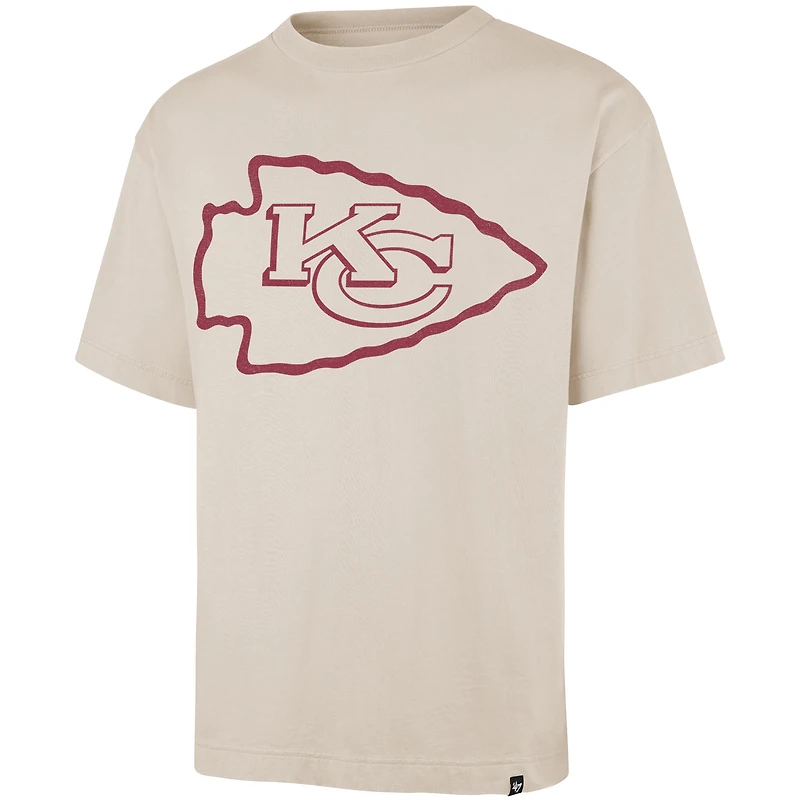 T-shirt beige « 47 » pour homme des Kansas City Chiefs, imprimé Bouldering, Ravine Foundation