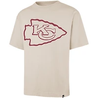 T-shirt beige « 47 » pour homme des Kansas City Chiefs, imprimé Bouldering, Ravine Foundation
