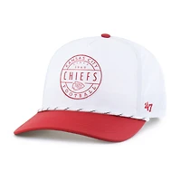 Men's '47 White/Red Kansas City Chiefs Suburbia Hitch Two-Tone Adjustable Hat