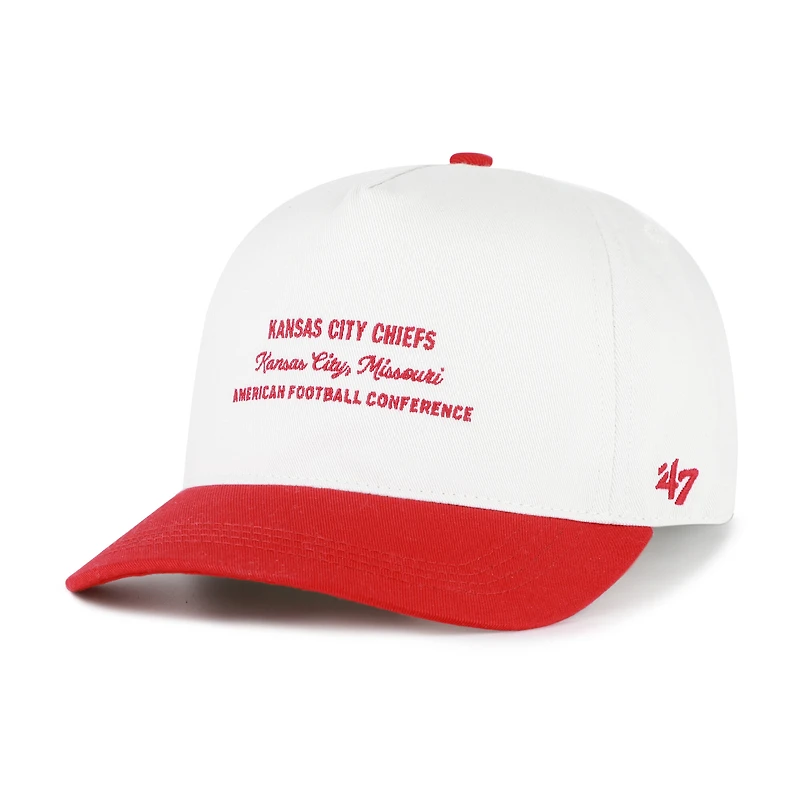 Men's '47 White Kansas City Chiefs Contemporary Two-Tone Hitch Adjustable Hat