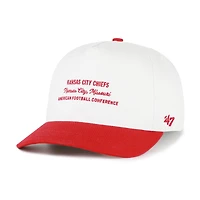 Men's '47  White Kansas City Chiefs Contemporary Two-Tone Hitch Adjustable Hat