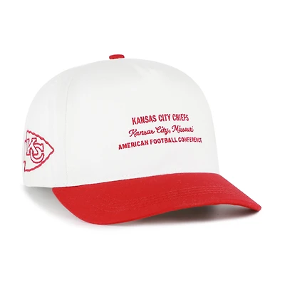 Casquette ajustable bicolore contemporaine Kansas City Chiefs '47 blanche pour homme
