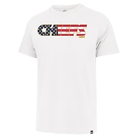 T-shirt blanc avec inscription drapeau Franklin des Chiefs de Kansas City '47 pour hommes