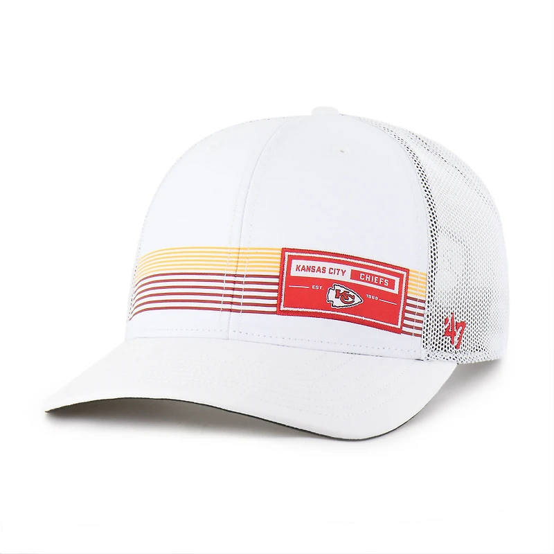 Casquette ajustable Rangefinder Trucker blanche '47 des Kansas City Chiefs pour homme