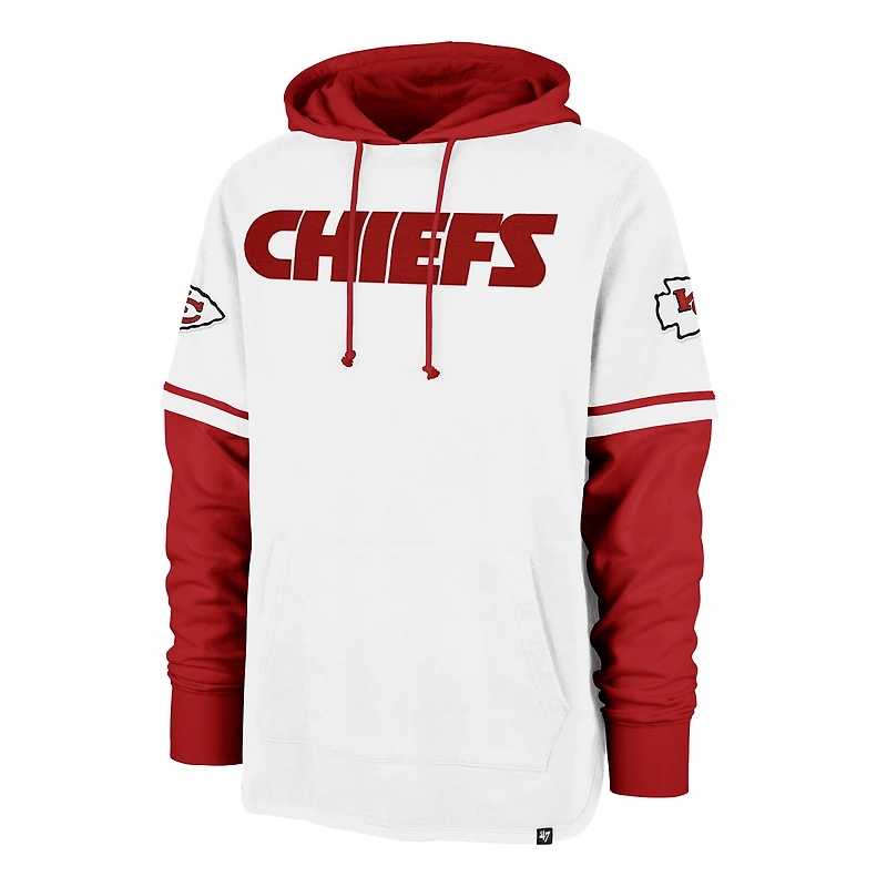 Sweat à capuche blanc '47 Kansas City Chiefs Trifecta Shortstop pour homme