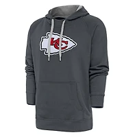 Sweat à capuche en chenille Victory pour homme, couleur anthracite, des Kansas City Chiefs