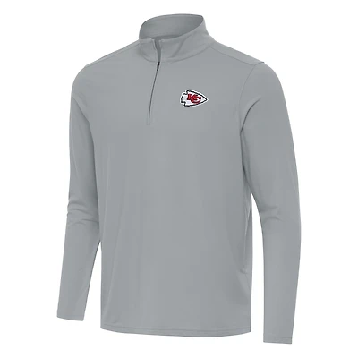 Pull à capuche zippé Intent pour homme, gris Antigua, Kansas City Chiefs