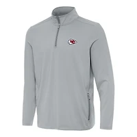Pull-over zippé Perilous pour homme, gris Antigua, des Kansas City Chiefs