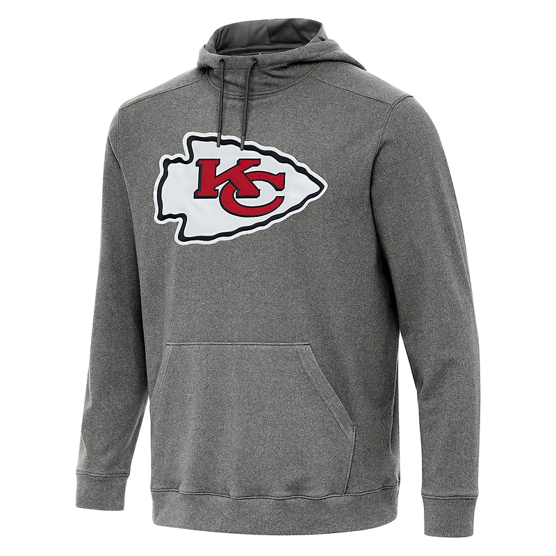Sweat à capuche Cloud Antigua Heather Black pour homme des Kansas City Chiefs