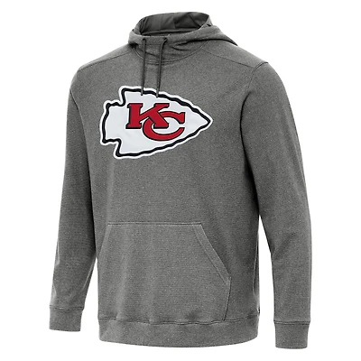 Sweat à capuche Cloud Antigua Heather Black pour homme des Kansas City Chiefs