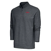 Pull-over à fermeture éclair quart de tour Gambit rétro pour homme, couleur charbon chin