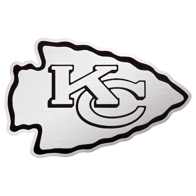 Men's Antigua Heather Gray Kansas City Chiefs Metallic Logo Victory Pullover Hoodie