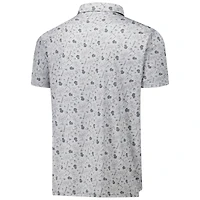 Polo Releless Antigua Heather Grey pour homme des Kansas City Chiefs