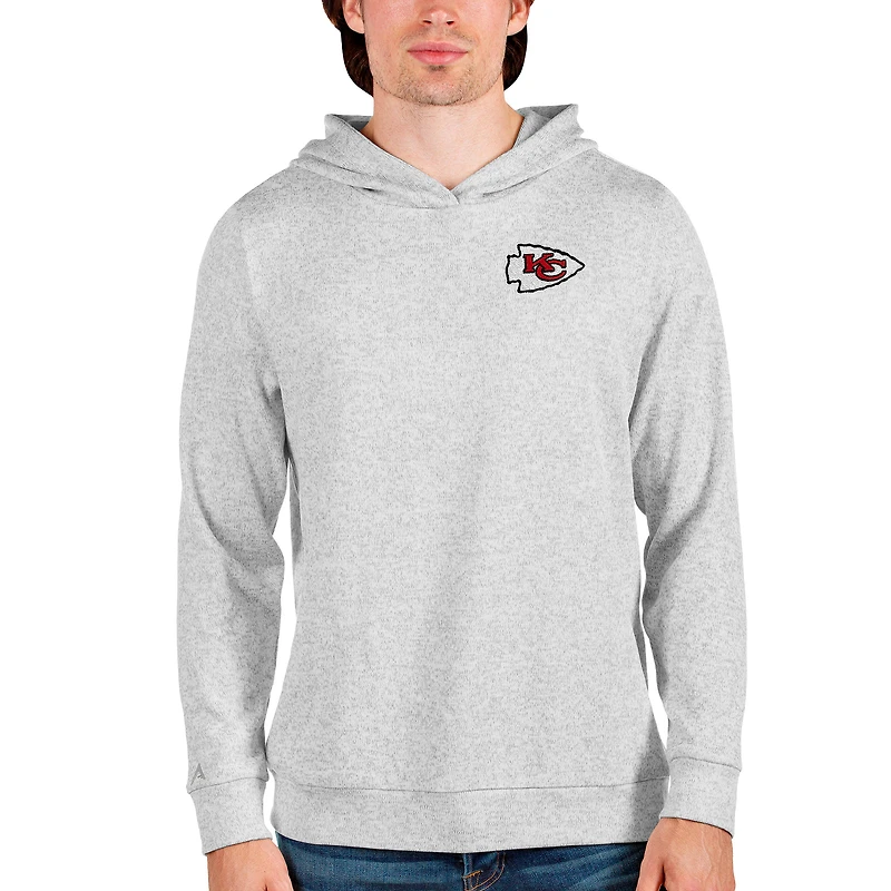 Sweat à capuche Absolute pour homme, gris chiné, des Kansas City Chiefs