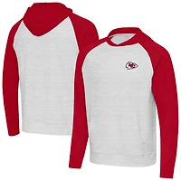 Sweat à capuche Antigua rouge/gris pour homme des Kansas City Chiefs