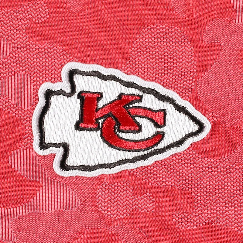 Sweat-shirt à fermeture éclair quart de tour rouge Antigua Kansas City Chiefs Brigade pour homme