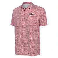 Polo rouge Antigua Field Ditsy pour homme des Kansas City Chiefs