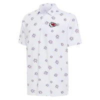 Polo antigua blanc pour hommes des Chiefs de Kansas City Fireworks