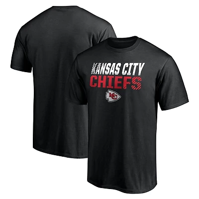 Men's  Black Kansas City Chiefs Fade Out T-Shirt