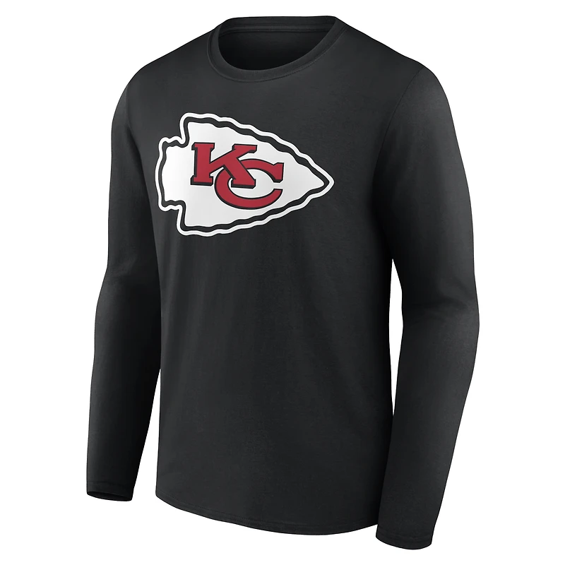 Men's Kansas City Chiefs Team Authentic Personalized Name & Number Long Sleeve T-Shirt