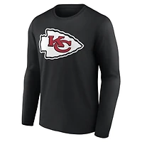 Men's Kansas City Chiefs Team Authentic Personalized Name & Number Long Sleeve T-Shirt