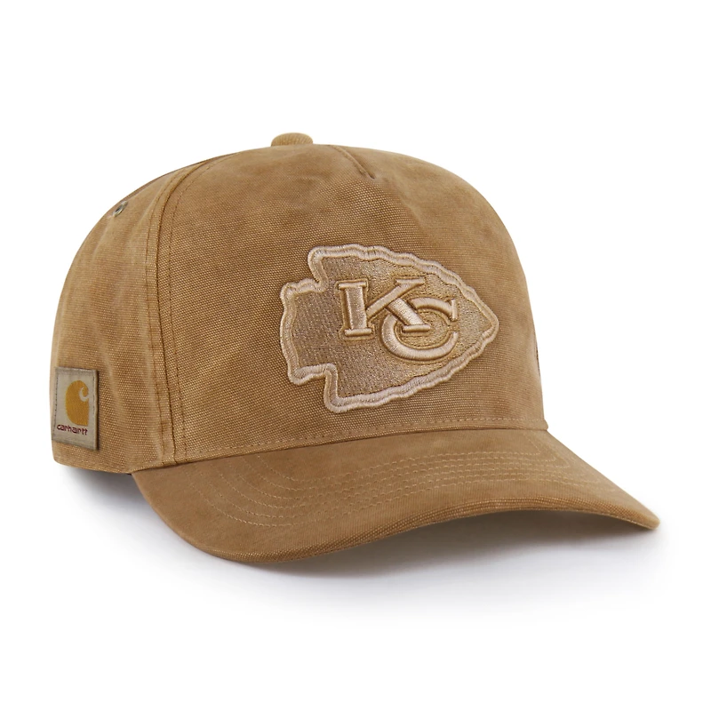 Men's Carhartt x '47 Brown Kansas City Chiefs Dyed Hitch Adjustable Hat
