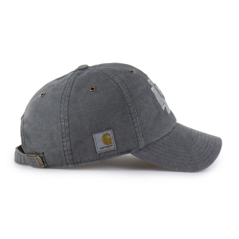 Men's Carhartt x '47 Charcoal Kansas City Chiefs Dyed Clean Up Adjustable Hat