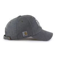 Men's Carhartt x '47 Charcoal Kansas City Chiefs Dyed Clean Up Adjustable Hat