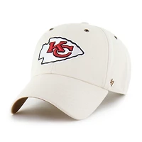 Men's Carhartt x '47 Natural Kansas City Chiefs Undyed Clean Up Adjustable Hat