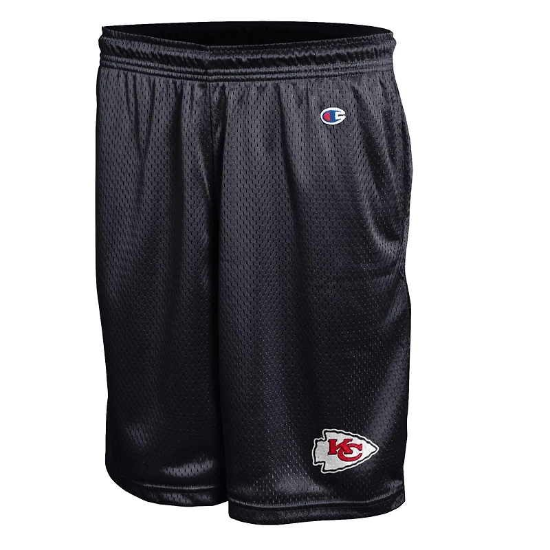 Short en maille classique noir Champion Kansas City Chiefs pour homme
