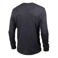 Men's Champion Black Kansas City Chiefs Ultimate Tri-Blend Long Sleeve T-Shirt