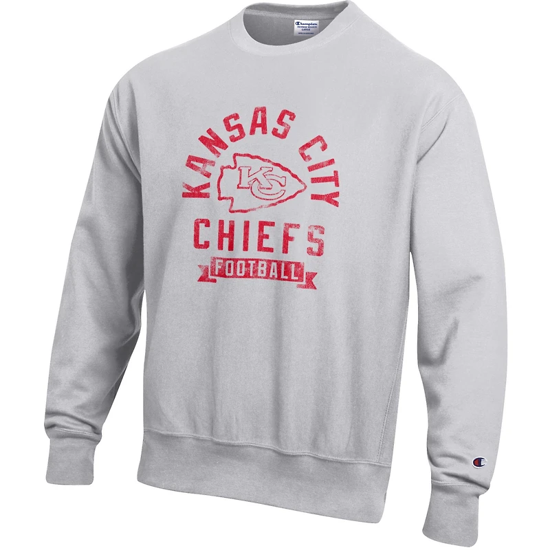 Sweat-shirt en molleton à tissage inversé Champion pour homme, gris chin
