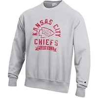 Sweat-shirt en molleton à tissage inversé Champion pour homme, gris chin
