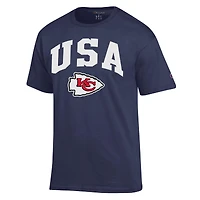 Men's Champion Navy Kansas City Chiefs Americana T-Shirt