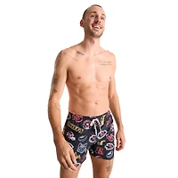 Maillot de bain classique doublé noir Chubbies Kansas City Chiefs The Neon 5,5" pour homme