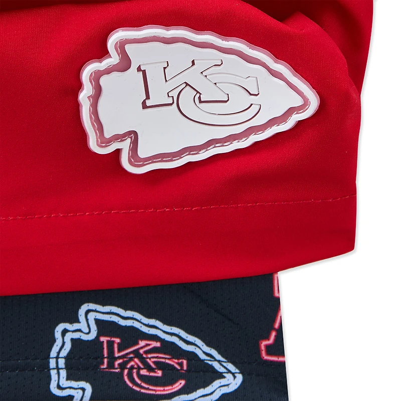 Maillot de bain classique doublé Chubbies pour homme, rouge, Kansas City Chiefs, 5,5 pouces