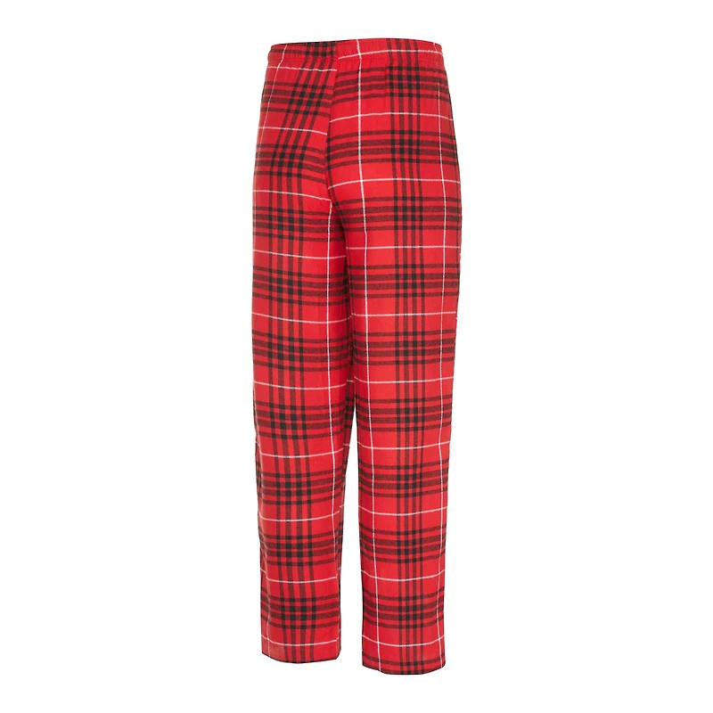 Men's Concepts Sport Red/Black Kansas City Chiefs Vector Top & Flannel Pants Sleep Set