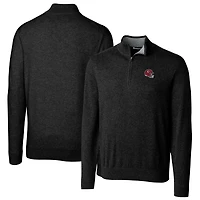 Pull-over noir à fermeture éclair quart de tour Lakemont Tri-Blend pour homme, Cutter & Buck, Kansas City Chiefs